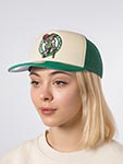 Бейсболка MITCHELL NESS арт. HT12897-BCECREA Boston Celtics NBA (кремовый / зеленый)